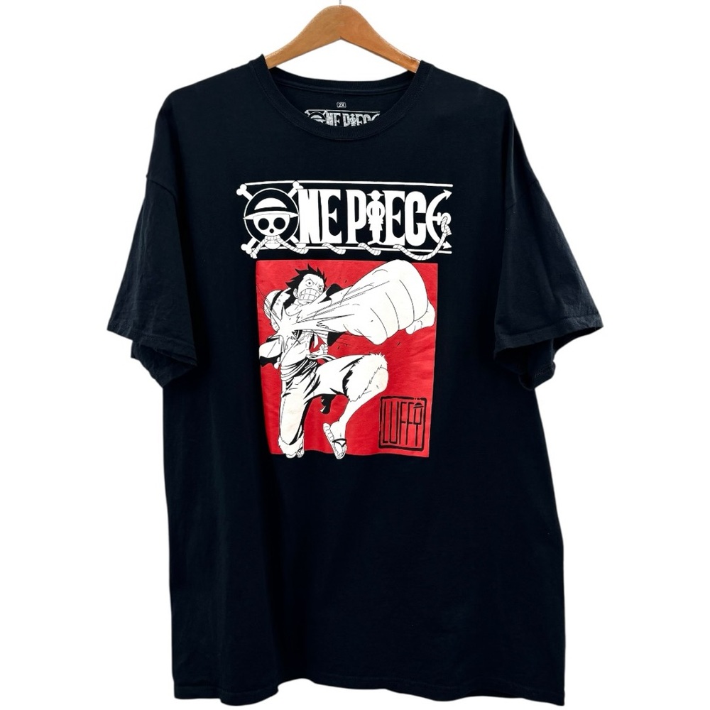 Ripple Junction One Piece Luffy Anime Graphic Tee Black 2X - Picture 2 of 5